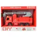 Hasičské auto: Rozkládací hasičské auto s jeřábem, nářadím a zvukem 20 cm