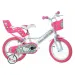 Hello Kitty růžovo-bílý dětský jízdní kolo ve velikosti 16 - Dino Bikes kolo