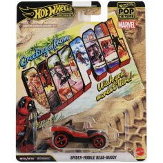 Hot Wheels Popkultura Deadpool Spider-Mobile Dead-Buggy autíčko 1/64 – Mattel