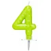 Hvězdná číslicová svíčka 4
