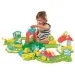 Interaktivní barevný vláček pro miminka se sadou farmářských doplňků