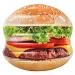 Intex: Nafukovací lehátko ve tvaru hamburgeru 145x142cm