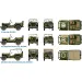 Italeri 1/72 Willys Jeep 1/4 ton 4x4 vojenská vozidla 2ks modelová sada