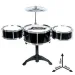 Jazzový bubeník na stojanu, 4dílná hra na bicí soupravu