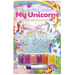Kreativní sada na výrobu krystalového obrázku s jednorožcem, v různých provedeních, 1 ks