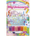 Kreativní sada na výrobu krystalového obrázku s jednorožcem, v různých provedeních, 1 ks