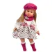 Llorens: 40cm Carla panenka v růžové čepici s módní kabelkou