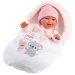 Llorens: Chloe 38cm plačící panenka se spacím pytlem