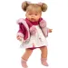 Llorens: Joelle 38cm plačící panenka s dudlíkem v růžovém kabátku