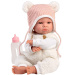 Llorens: Lara 38cm pláčící panenka v čepici s medvědími oušky