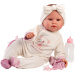 Llorens: Lea 45cm pláčící panenka s dudlíkem v overalu s motivem koaly
