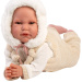 Llorens: Luis 45 cm pláčící panenka s kojeneckou lahví a dudlíkem
