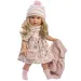 Llorens: Panenka Lucia 40 cm v květinových šatech s kabelkou