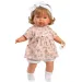 Llorens: Plačící panenka Carla 42 cm v květinových šatech s čelenkou