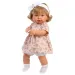 Llorens: Plačící panenka Carla 42 cm v květinových šatech s čelenkou