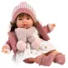 Llorens: Plačící panenka Lola 38 cm s dudlíkem a pletenou čepicí