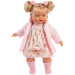 Llorens: panenka Roberta 33 cm s dudlíkem v růžovém kardiganu
