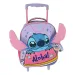 Luna: Disney Stitch Aloha dvoupřihrádkový školkový batoh na kolečkách 27 x 10 x 31 cm obrázek 1