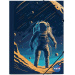 Luna: desky s gumičkou s motivem astronauta NASA 25x35 cm