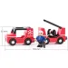 Magnetické hasičské auto s přívěsem - Woodyland