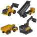 Majorette - Volvo Edition stavební stroje, sada 4 kusy - Simba Toys