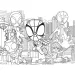Marvel Spidey 2 v 1, 24dílné puzzle a omalovánka 35x25 cm - Lisciani