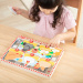 Melissa &amp; Doug Push to Pop Puzzle – Veselé slepice, dřevěné vzdělávací puzzle - Spin Master