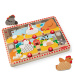 Melissa &amp; Doug Push to Pop Puzzle – Veselé slepice, dřevěné vzdělávací puzzle - Spin Master