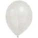 Metalické pastelové bílé balónky – sada 8 ks