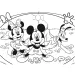 Mickey Mouse 2 v 1, 48dílné puzzle a omalovánka 35x25 cm – Lisciani