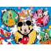Mickey Mouse a jeho přátelé 2 v 1 24dílné Eco mini puzzle a omalovánky 35x25 cm - Lisciani