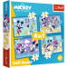 Mickey Mouse a jeho přátelé 4 v 1 puzzle 35/48/54/70 dílků - Trefl