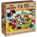 Mickey Mouse a přátelé 2 v 1 60dílné Eco puzzle a omalovánka 70x50 cm - Lisciani