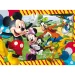 Mickey Mouse a přátelé 2 v 1 60dílné Eco puzzle a omalovánka 70x50 cm - Lisciani