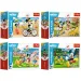 Mickey Mouse jednoho dne s přáteli 54dílné mini puzzle ve 4 variantách - Trefl