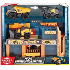 Mikro stavební stanice se 3 stavebními stroji - Dickie Toys obrázek 1