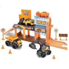 Mikro stavební stanice se 3 stavebními stroji - Dickie Toys obrázek 2