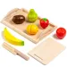 Molto: Dřevěná ovocná sada na tácku 9ks