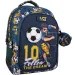 Must... Fotbalový zaoblený školní batoh se 3 přihrádkami, 32x18x43 cm