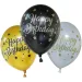 Narozeninové balónky s nápisem "Happy Birthday" sada 6 ks
