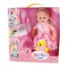 Panenka s vlasy v růžových šatech s doplňky 35 cm