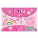 Peppa prasátko růžový patentový dokumentový obal ve formátu A/4