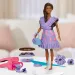 Play-Doh: Barbie Fashionista sada s plastelínou na výrobu vlnitých šatů s panenkou - Hasbro