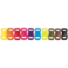 PlayBox: Plastové barevné spony, sada 10 ks, 11 mm