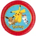 Pokémon sada 8 papírových talířků, průměr 20 cm