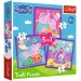 Prasátko Peppa 3 v 1, puzzle 20-36-50 dílků – Trefl