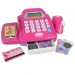 Růžová pokladna se světlem a zvukem, doplňky a hračkou penězi 24cm