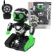 RC Interaktivní dálkově ovládaný MacroBot v černo-zelené barvě s osvětlením a zvukem 20cm