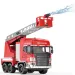 RC dálkově ovládaný hasičský vůz s vysokozdvižnou plošinou a vodním dělem v měřítku 1/24, 27 MHz, 30 cm