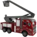 RC dálkově ovládaný hasičský vůz s výsuvnou plošinou v měřítku 1/30, 22 cm